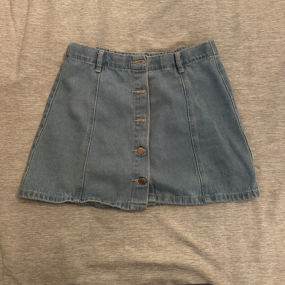 Mini denim skirt